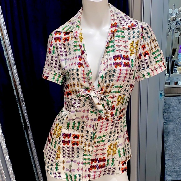 Gucci Tops - WOMEN’S GUCCI SILK BLOUSE SZ S SO NICE RRR